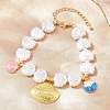 Ocean Brass Enamel Charm Bracelets for Women KK-CBA68DA-15B-G-2