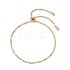 2Pcs 2 Colors Adjustable 304 Stainless Steel Slider Bracelets BJEW-JB12328-4