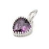 Brass Micro Pave Cubic Zirconia Pendants KK-H204-01P-03-2