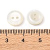Natural Shell Flat Round Buttons with Carved Rim Recessed Center SH-CBA18B6-02A-01-3