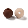 Rubberized Style Imitated Silicone Acrylic Beads MACR-D029-01F-2