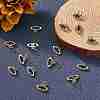 20Pcs Brass Micro Pave Cubic Zirconia Charms ZIRC-SZ0001-87-4