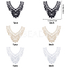 Gorgecraft Embroidered Floral Lace Collar DIY-GF0002-57-2