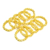 Natural Yellow Jade Bead Stretch Bracelets BJEW-K212-C-038-2