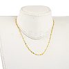 304 Stainless Steel Link Chain Necklaces NJEW-JN03084-05-5