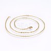 304 Stainless Steel Cable Chains Necklaces NJEW-F226-04G-06-1