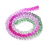 Transparent Painted Glass Beads Strands X1-DGLA-A034-T4mm-A06-5