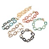 Acrylic & Aluminum Cable Chain Bracelets BJEW-JB05425-1