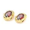 Brass Pave Cubic Zirconia Beads CU-CBA42CA-06G-02-1