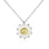 925 Sterling Silver Cubic Zirconia Pendant Necklaces NJEW-BB18709-1
