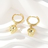 Brass Strawberry Hoop Earrings EJEW-M077-19G-01-1