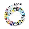 Handmade Evil Eye Lampwork Beads Strands LAMP-F023-A07-3