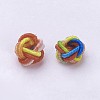 Nylon Cord Woven Beads NWIR-F005-14R-2
