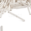 Silver Lined Transparent Glass Bugle Beads SEED-R028-2x15-B02-2