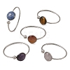 304 Stainless Steel Cuff Bangles for Women BJEW-JB14328-3