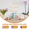 Creative Natural Wooden Wall Hanging Decoration WOOD-WH0039-003-3