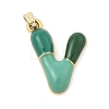 Alloy Enamel Pendants ENAM-S023-01G-V-2