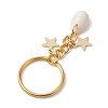 Iron with Natural Cowrie Shell Keychain KEYC-JKC00854-4