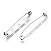 Tarnish Resistant 201 Stainless Steel Brooch Pin Back Safety Catch Bar Pins STAS-S117-022E-4