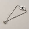 Alloy Interchangeable Snap Link Slider Bracelet Settings with Box Chains BJEW-WH0014-005C-2