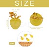 10Pcs Apple Gemstone Charm Pendant Crystal Quartz Healing Natural Stone Pendants Opal Buckle for Jewelry Necklace Earring Making Crafts JX526E-2
