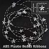 ABS Plastic Beads Ribbons OCOR-WH0066-82B-2