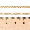 Ion Plating(IP) 304 Stainless Steel Figaro Chain Necklaces STAS-K168-01G-3