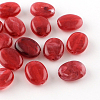 Oval Imitation Gemstone Acrylic Beads OACR-R047-02-1