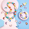 20Pcs 5 Colors Silicone Beads SIL-CA0001-09-4