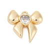 Brass Micro Pave Cubic Zirconia Pendants ZIRC-P122-05B-G01-1