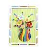 Creative DIY Flower Pattern Resin Button Art Kits DIY-G087-06-1