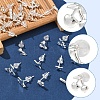 2 Pairs Alloy Stud Earrings for Women EJEW-FS0001-27G-4