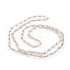 Electroplate Glass Beads Strands EGLA-L015-A-4