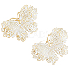 HOBBIESAY 2Pcs Butterfly Enamel Pins JEWB-HY0001-22-1