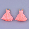 Polycotton(Polyester Cotton) Tassel Pendant Decorations X-FIND-S280-15-2