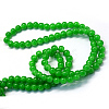 Baking Paint Imitation Jade Glass Round Bead Strands DGLA-Q021-4mm-10-3