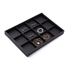 Stackable Wood Display Trays Covered By Black Leatherette X-PCT106-2