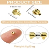 20Pcs 2 Colors Brass Crimp Beads KK-CJ0001-92-7