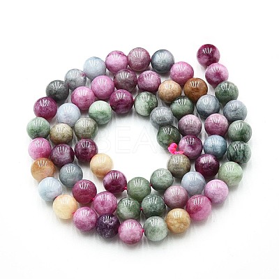Natural Quartz Beads Strands G-N355-6mm-07-1