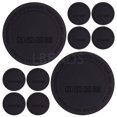 12Pcs Silicone Drink Coasters AJEW-GF0004-48D-1