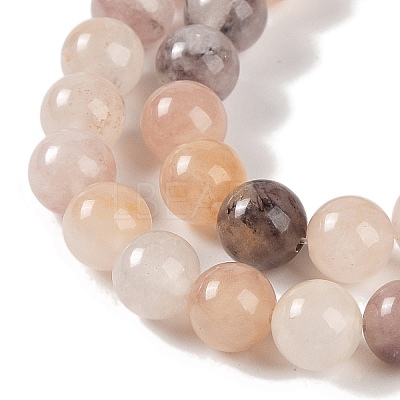 Natural Violet Strawberry Quartz Beads Strands X-G-P530-B02-03-1