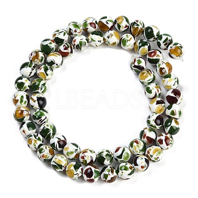 Sythetic Amber Beads Strands G-M199-02D-1