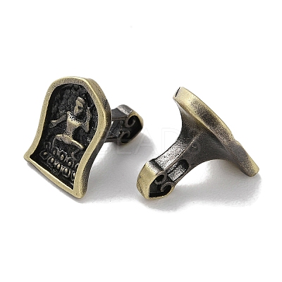 Tibetan Style Brass Beads KK-M284-65AB-1