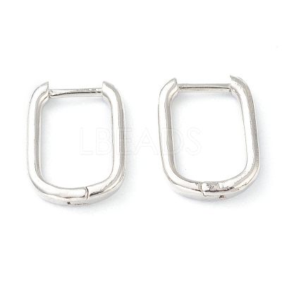 Brass Huggie Hoop Earrings EJEW-L234-025P-1