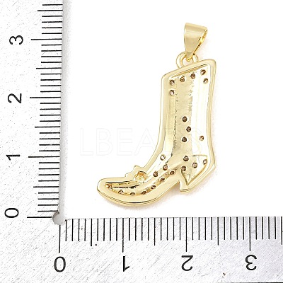 Brass Micro Pave Cubic Zirconia with Enamel Pendants KK-Z145-02G-1