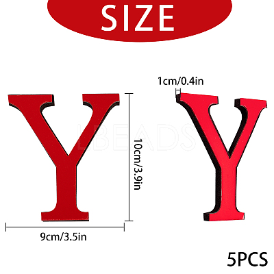Acrylic Mirror Wall Stickers Decal DIY-CN0001-13B-Y-1