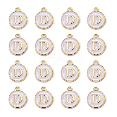 Golden Plated Alloy Charms LS-ENAM-S118-01D-1