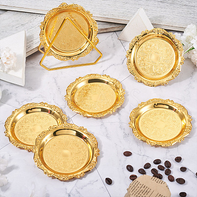6Pcs Iron Tray AJEW-MB0001-17-1