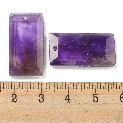 Natural Amethyst Pendants G-G123-03C-1