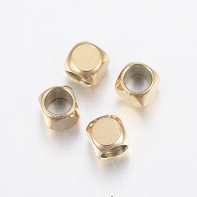 Ion Plating(IP) 304 Stainless Steel Beads X-STAS-F135-07G-2x2mm-1